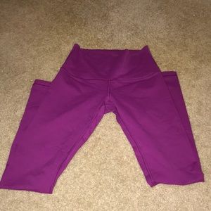 Magenta high rise lululemon workout leggings